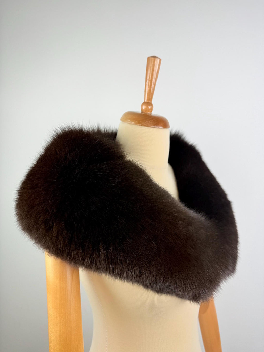 Genuine Brown Fox Fur Collar: Quality Fur Stole