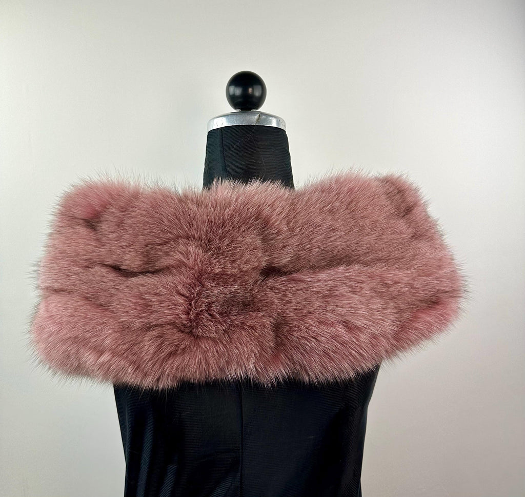 Fox Fur Collar – Real Fur Collar, Handmade in Greece, Luxury Neck Accessory