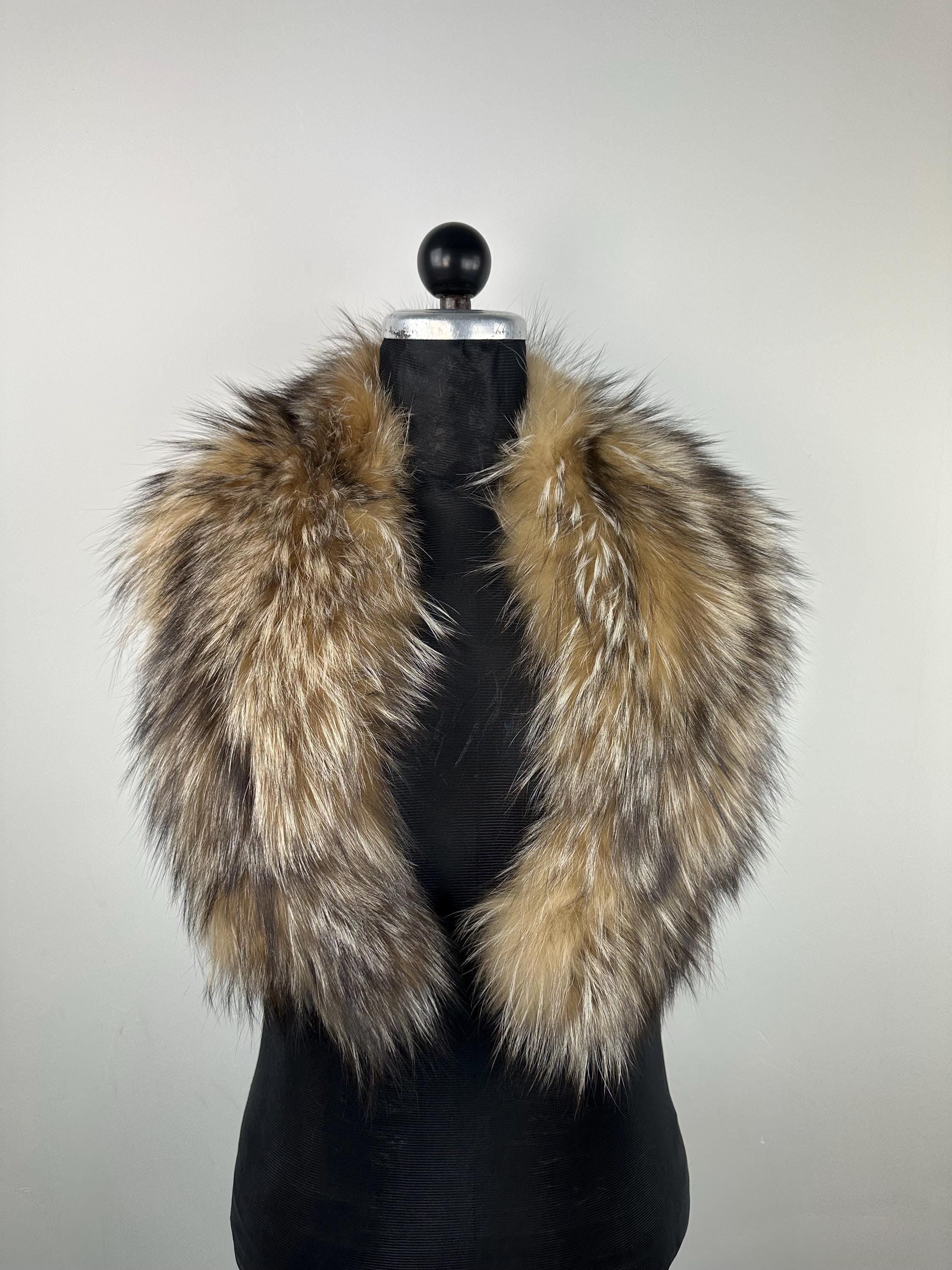 Luxury Fox Fur Collar – Real Fur, Handmade in Greece, Elegant Neck Accessory