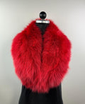 Luxury Red Fox Fur Collar – Real Fur, Handmade in Greece, Elegant Neck Accessory