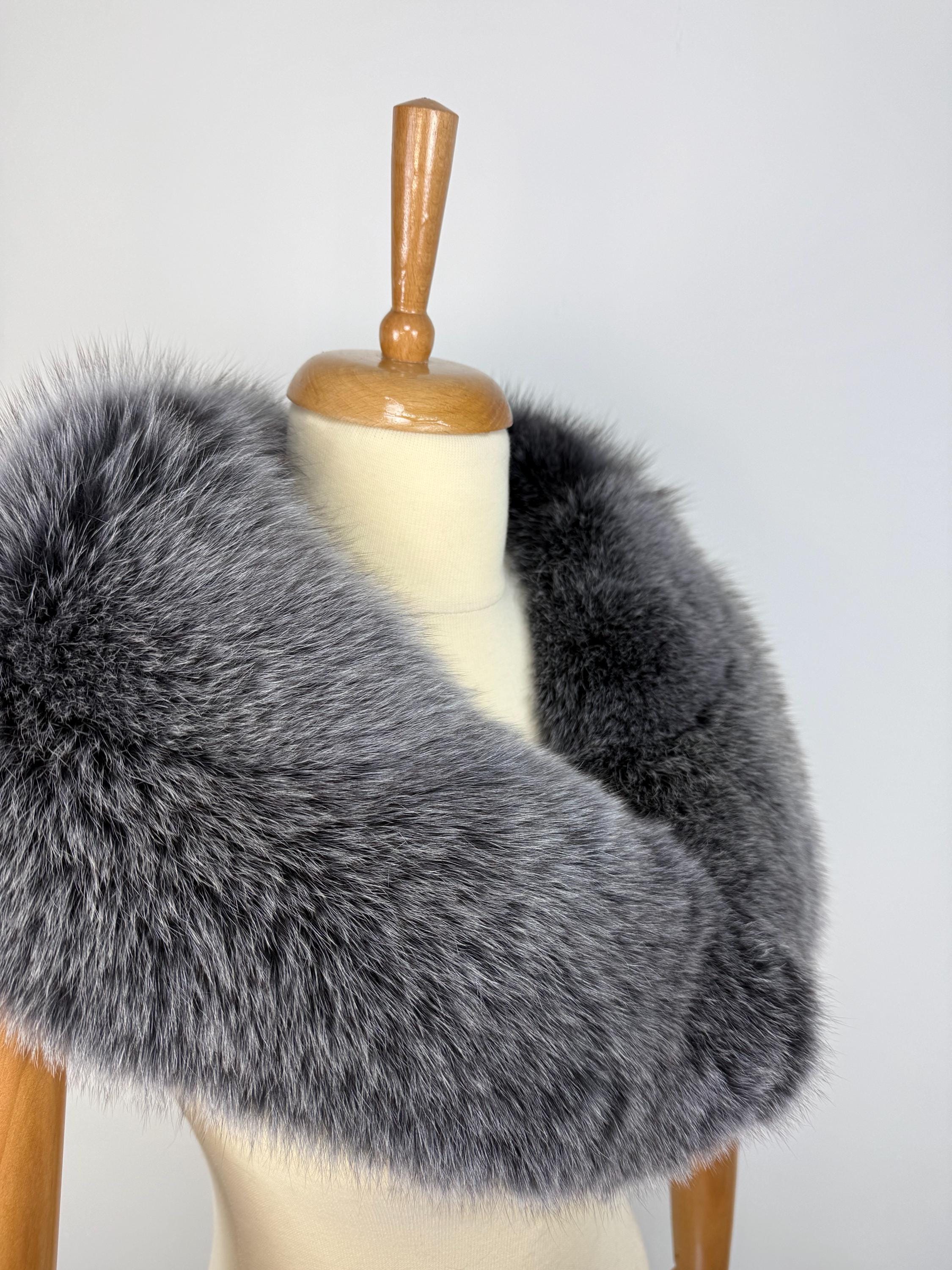 Luxury Fox Fur Collar – Real Fur, Handmade in Greece, Elegant Neck Accessory