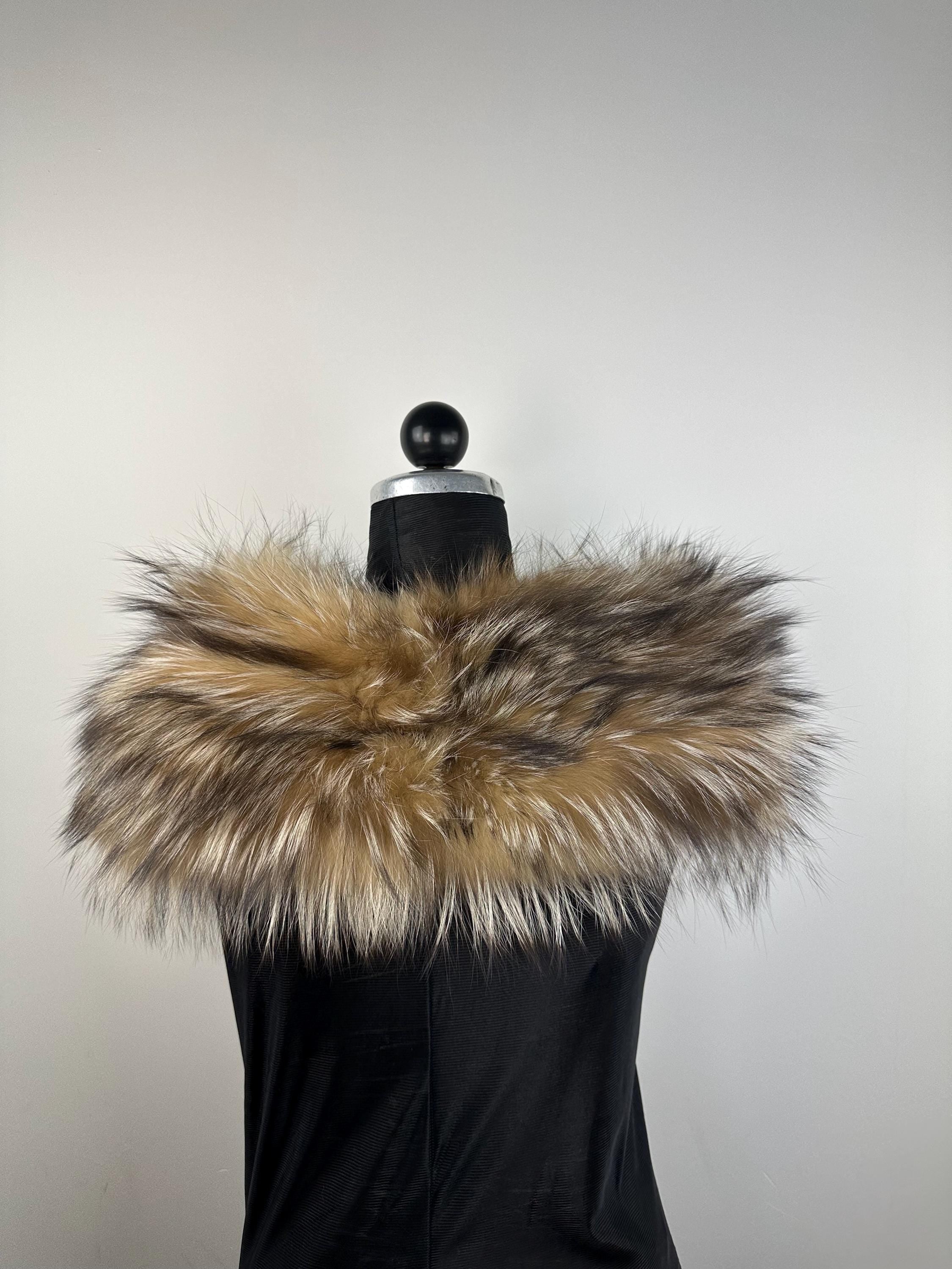 Luxury Fox Fur Collar – Real Fur, Handmade in Greece, Elegant Neck Accessory