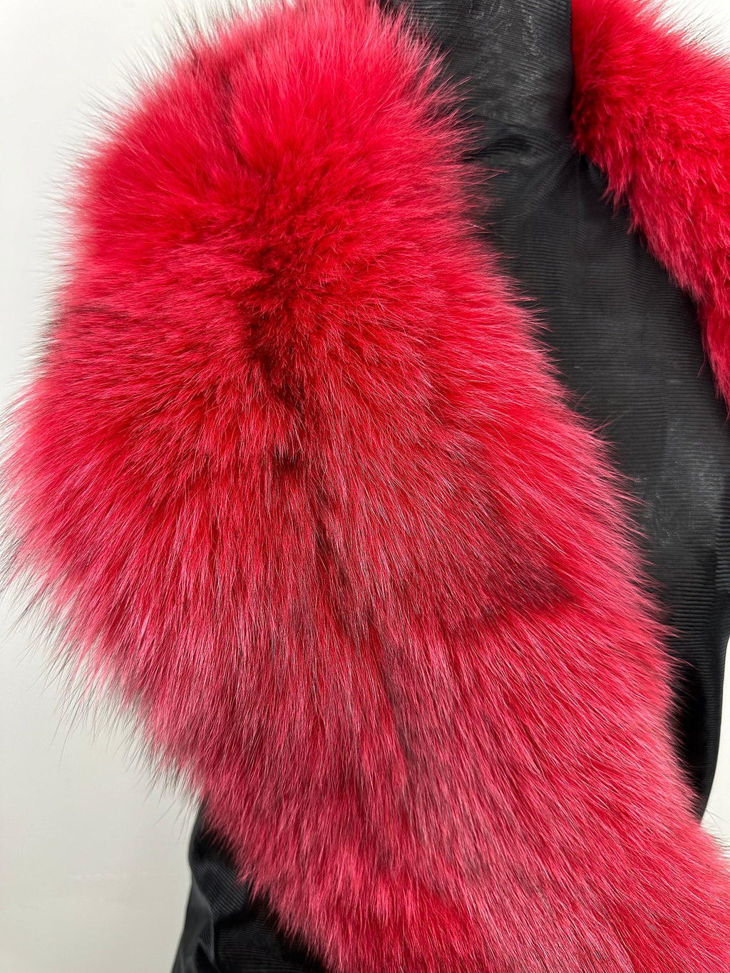 Red Fox Fur Collar: Handmade Genuine Fur Stole
