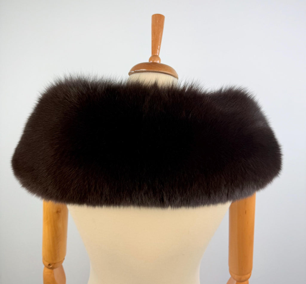 Genuine Brown Fox Fur Collar: Quality Fur Stole