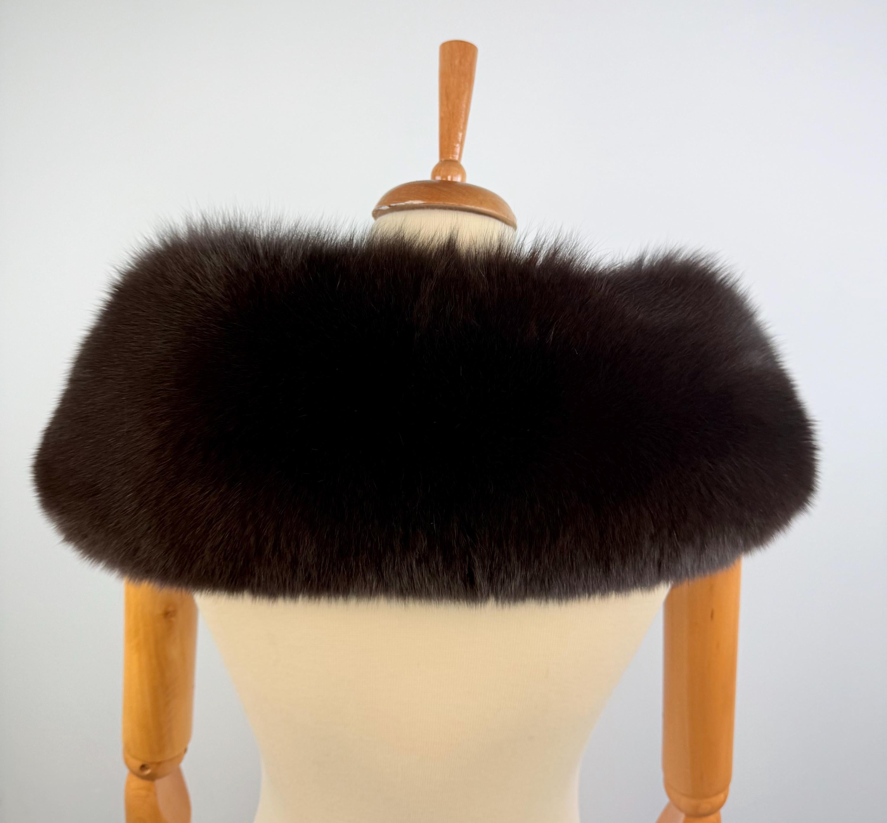 Genuine Brown Fox Fur Collar: Quality Fur Stole