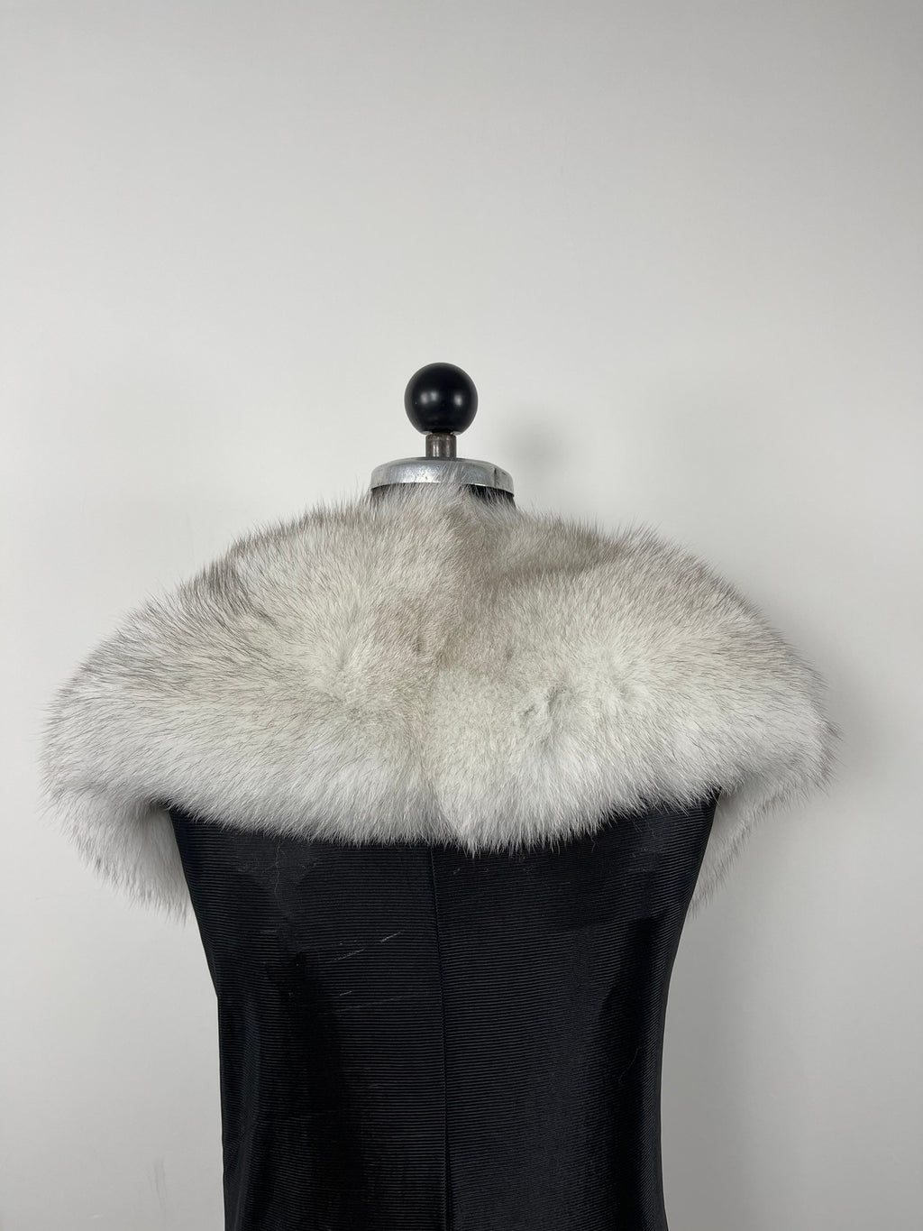 Blue Fox Fur Collar – Real Fur Collar, Handmade in Greece, Luxury Neck Accessory
