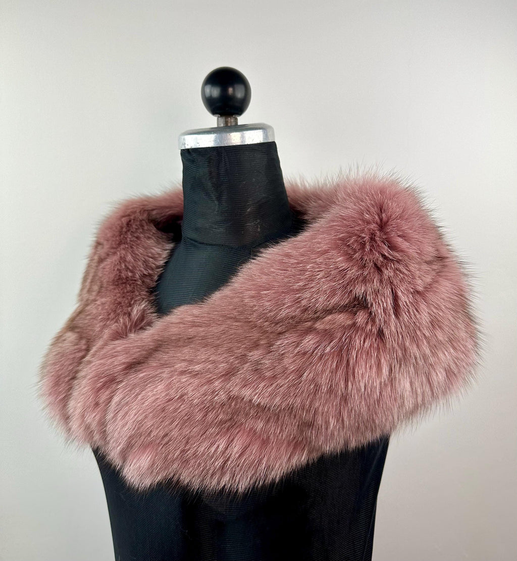 Fox Fur Collar – Real Fur Collar, Handmade in Greece, Luxury Neck Accessory