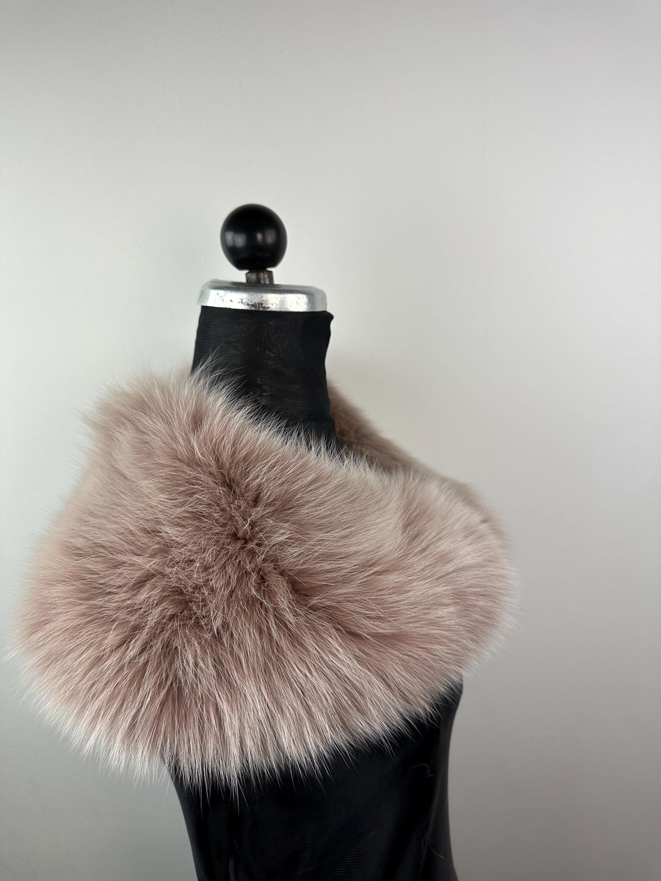 Fox Fur Collar – Real Fur Collar, Handmade in Greece, Luxury Neck Accessory