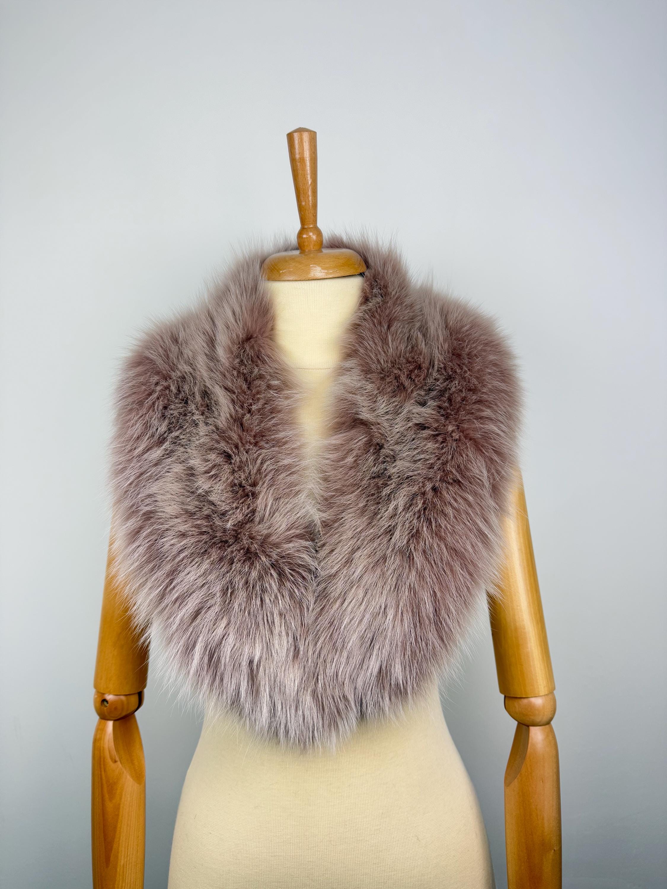 Fox Fur Collar – Real Fur Collar, Handmade in Greece, Luxury Neck Accessory