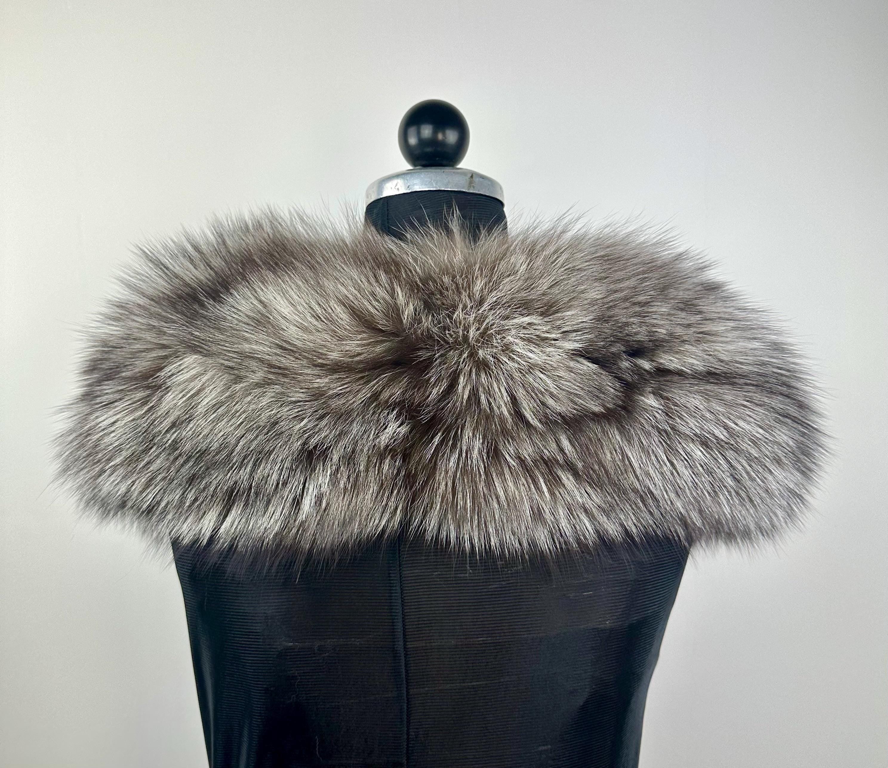 Fox Fur Collar – Real Fur Collar, Handmade in Greece, Luxury Neck Accessory