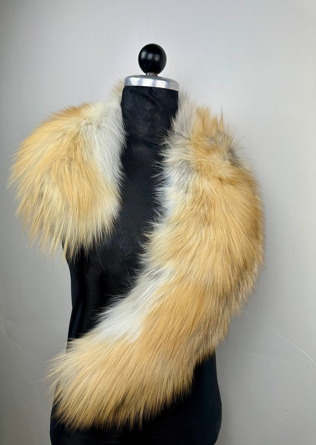 Genuine Golden Fox Collar, Luxury fur stole