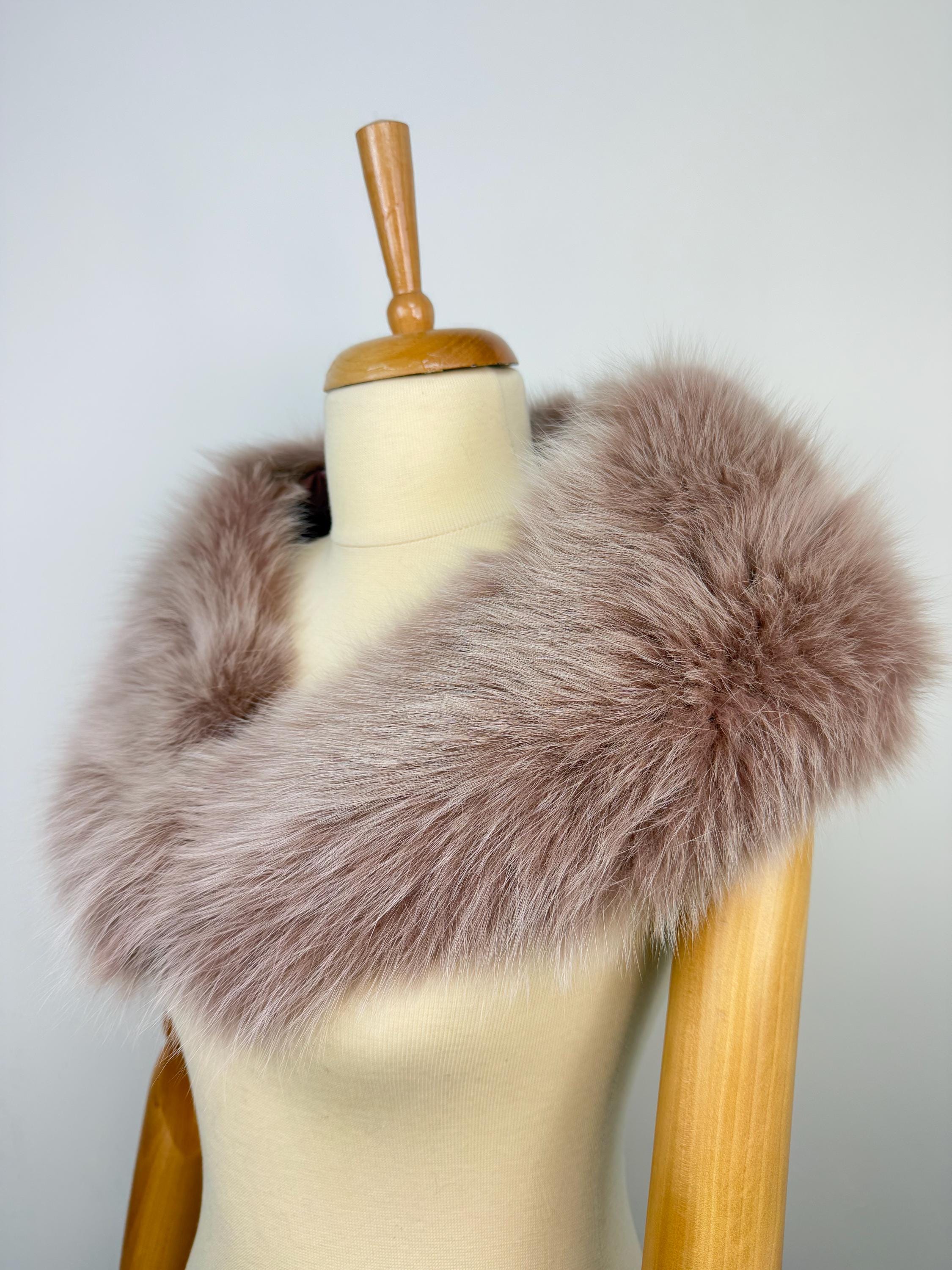 Fox Fur Collar – Real Fur Collar, Handmade in Greece, Luxury Neck Accessory