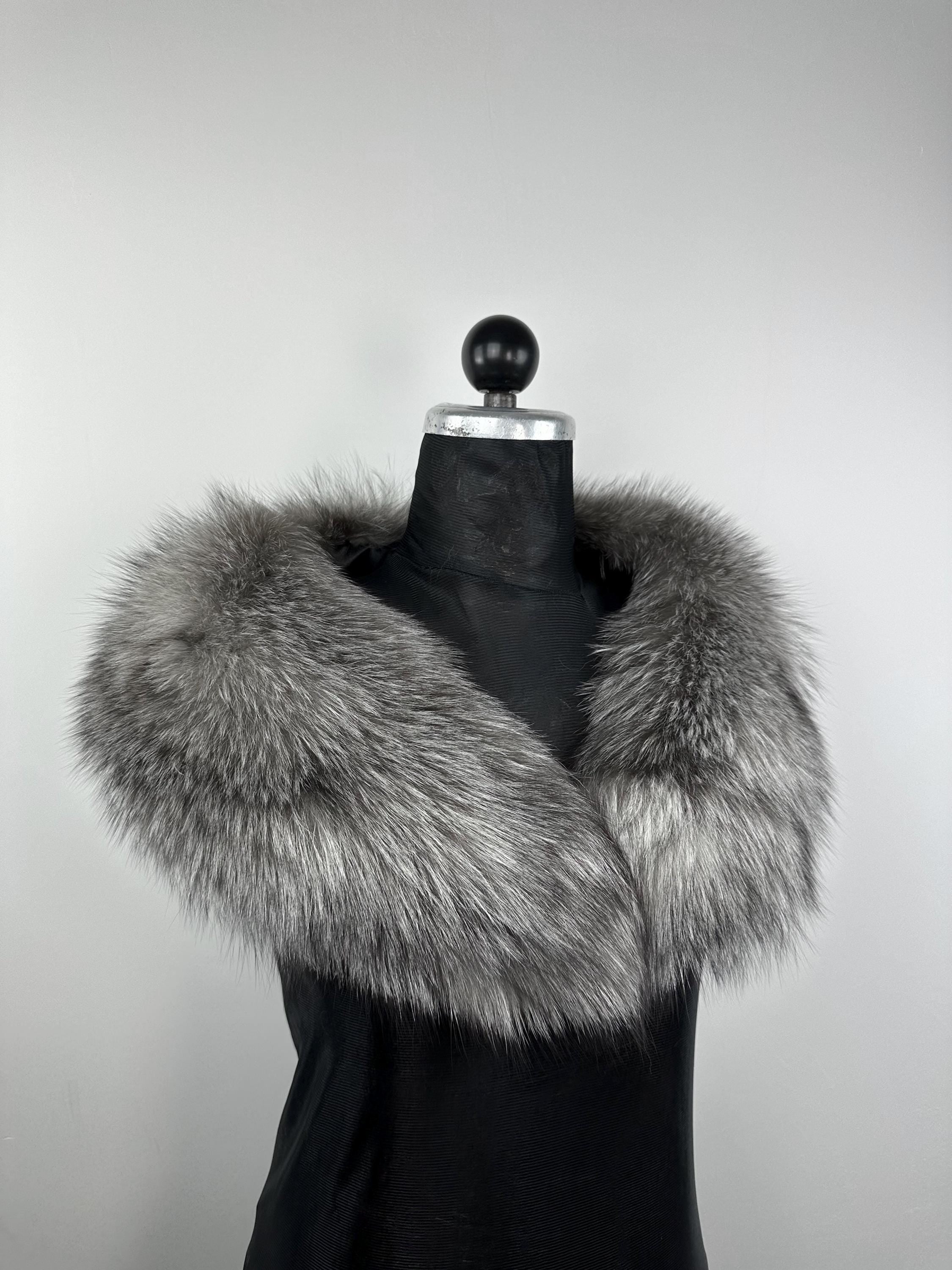 Genuine Frost Fox Fur Collar - Real Fur Stole