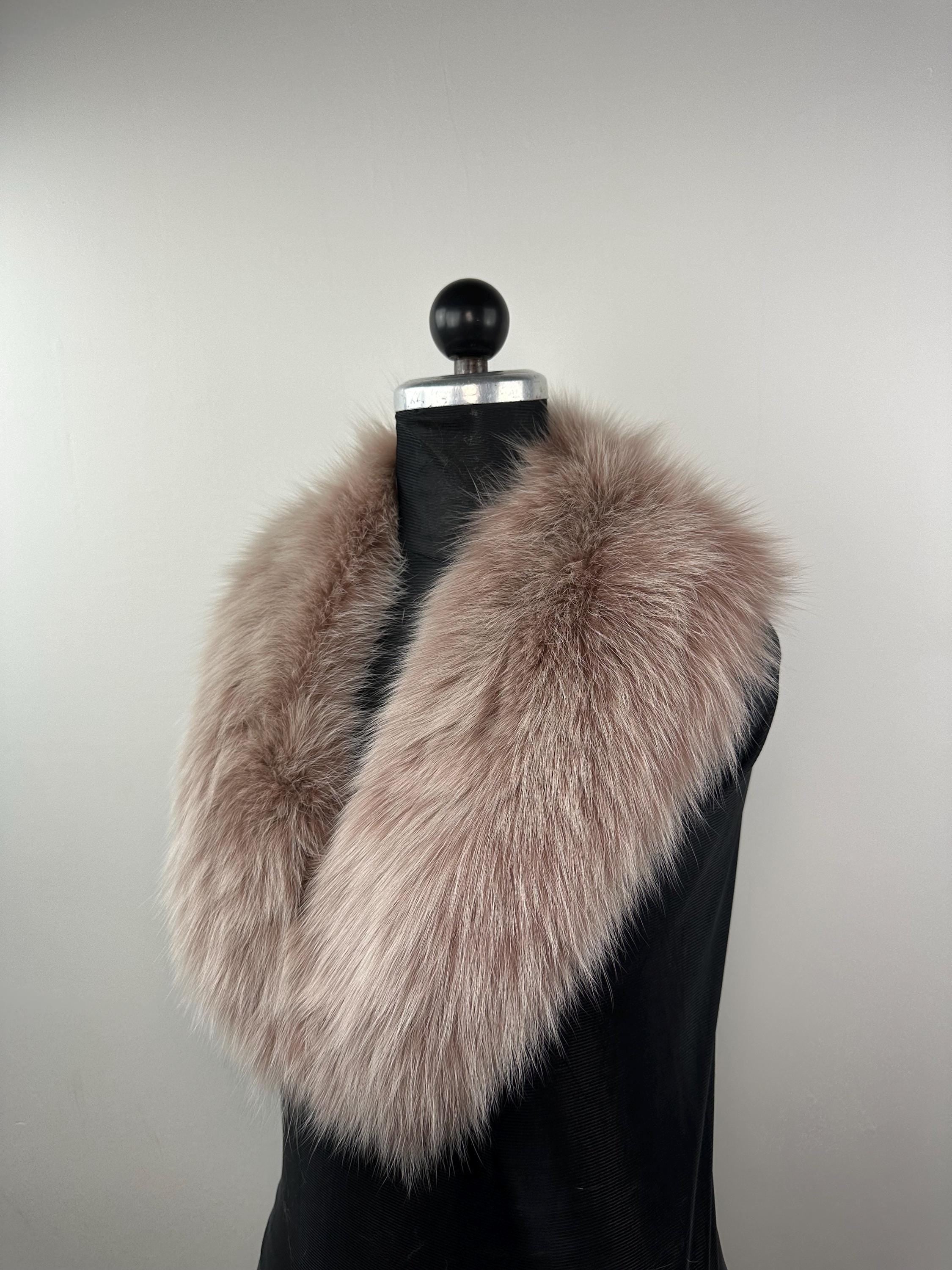 Fox Fur Collar – Real Fur Collar, Handmade in Greece, Luxury Neck Accessory