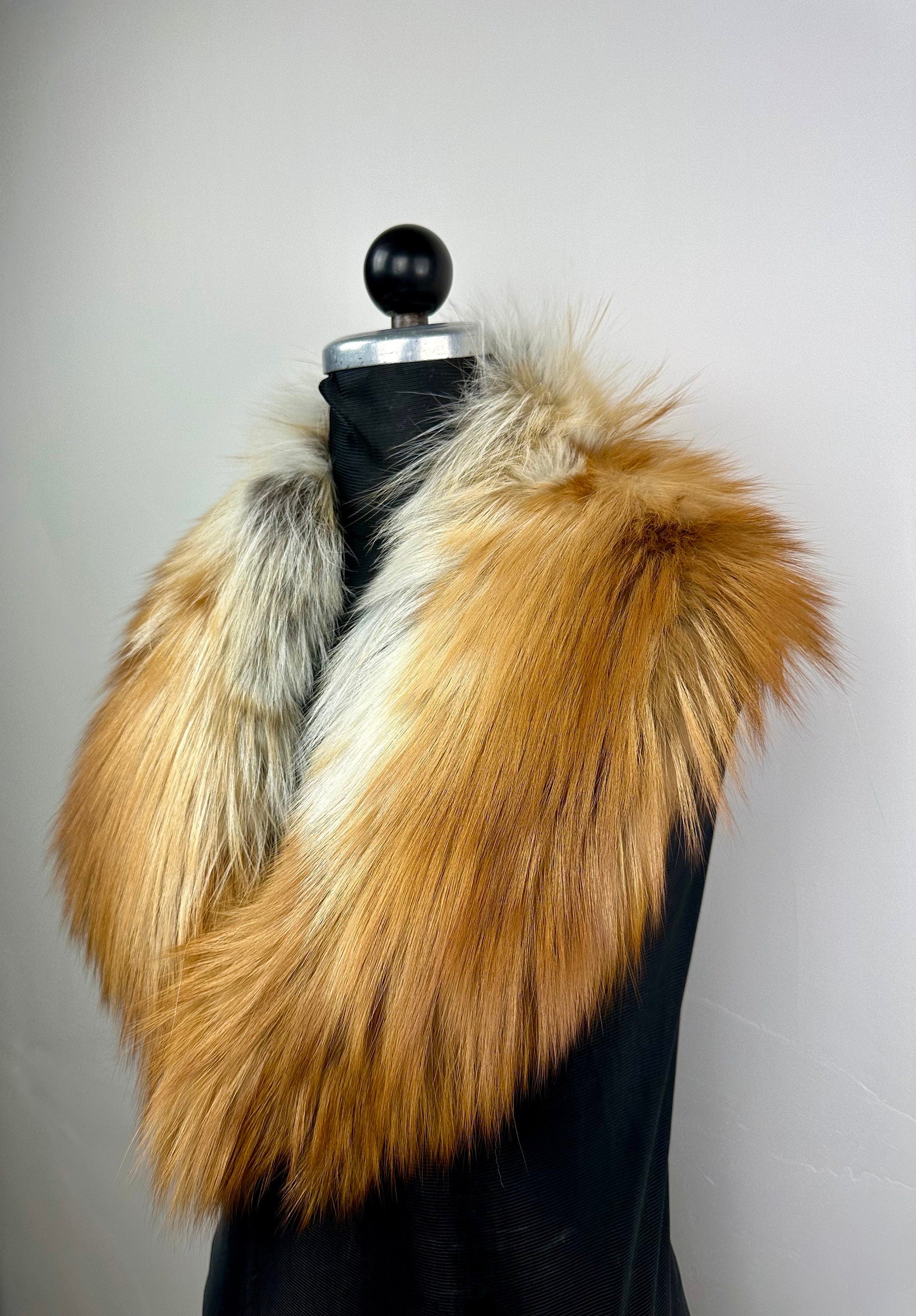Fox Fur Collar – Real Fur Collar, Handmade in Greece, Luxury Neck Accessory