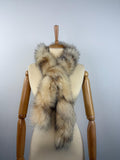 Fox Fur Scarf – Real Fur Scarf, Handmade in Greece, Luxury Winter Scarf