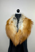 Fox Fur Collar – Real Fur Collar, Handmade in Greece, Luxury Neck Accessory