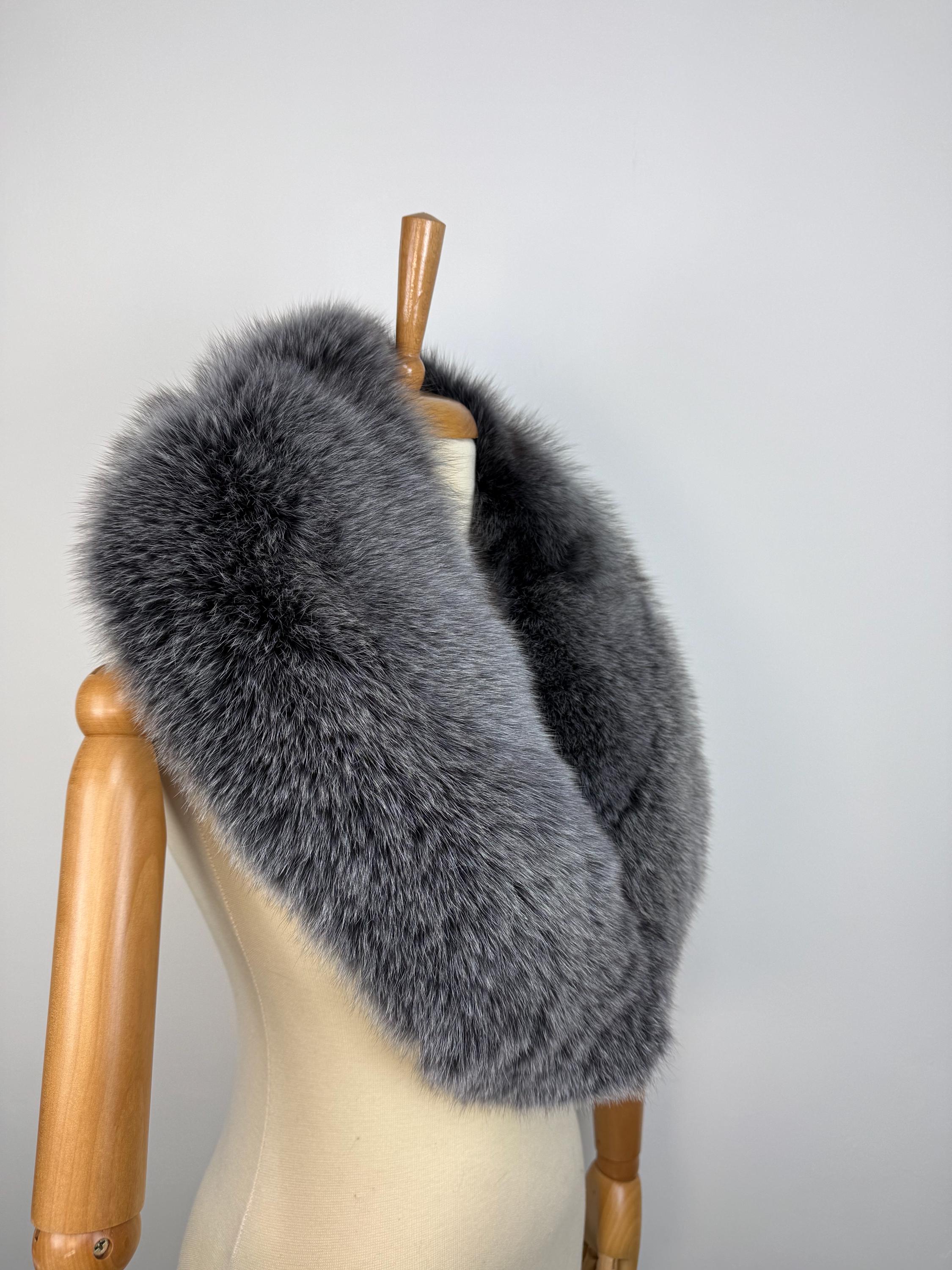 Luxury Fox Fur Collar – Real Fur, Handmade in Greece, Elegant Neck Accessory