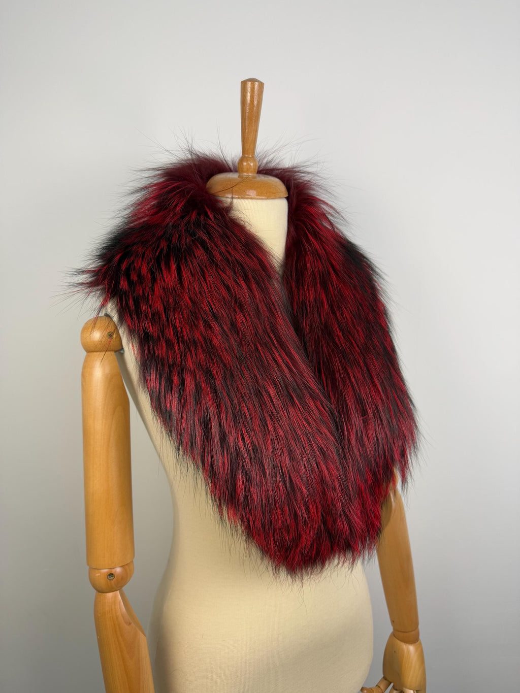 Genuine Red Fox Fur Collar: Handmade Luxury Stole