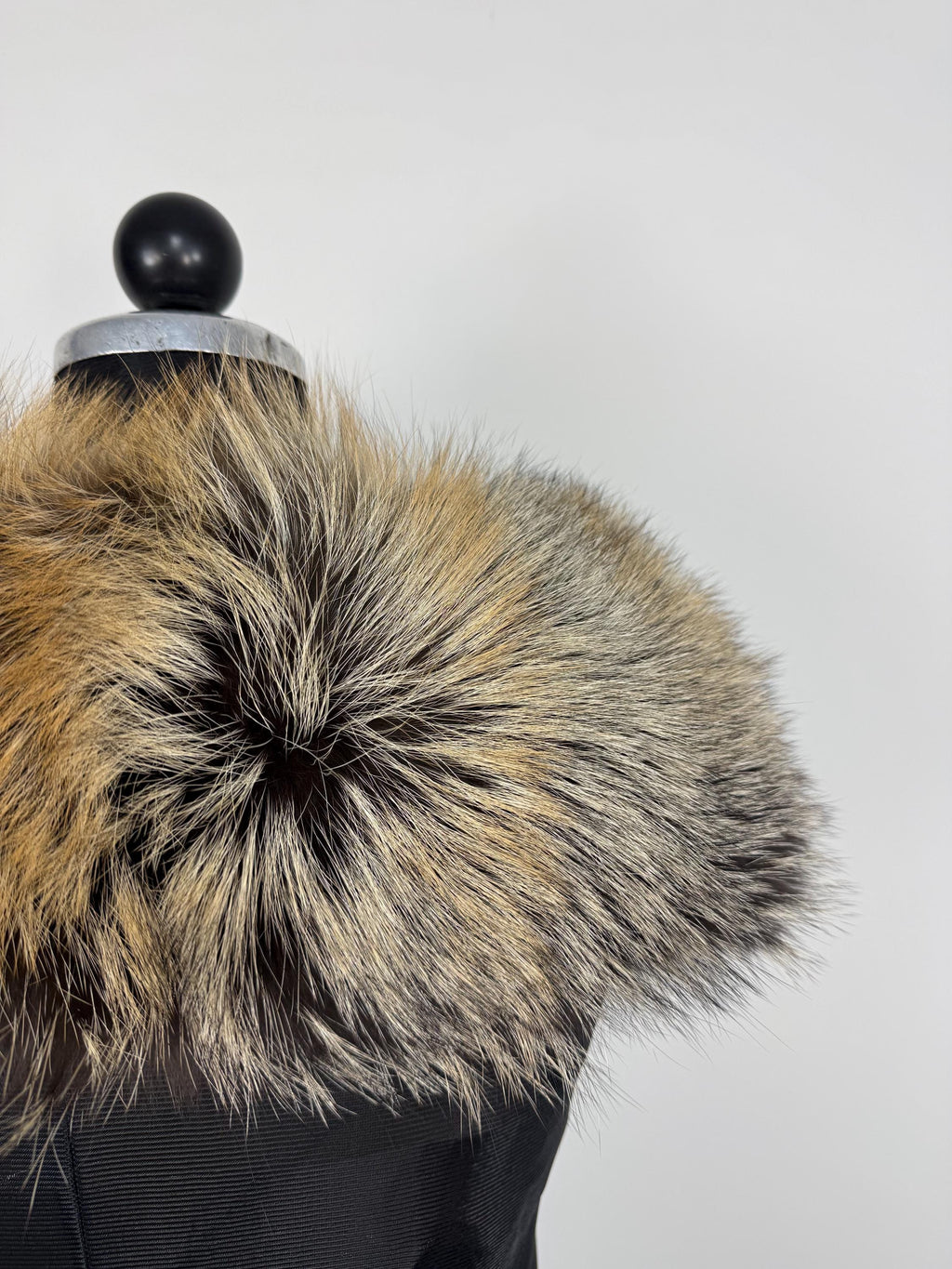 Cross Fox Fur Collar – Real Fur Collar, Handmade in Greece, Luxury Neck Accessory