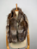 Real fur shawl scarf warp , genuine crystal fox fur stole