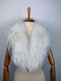 Platinum Fox Fur Collar – Real Fur Collar, Handmade in Greece, Luxury Neck Accessory