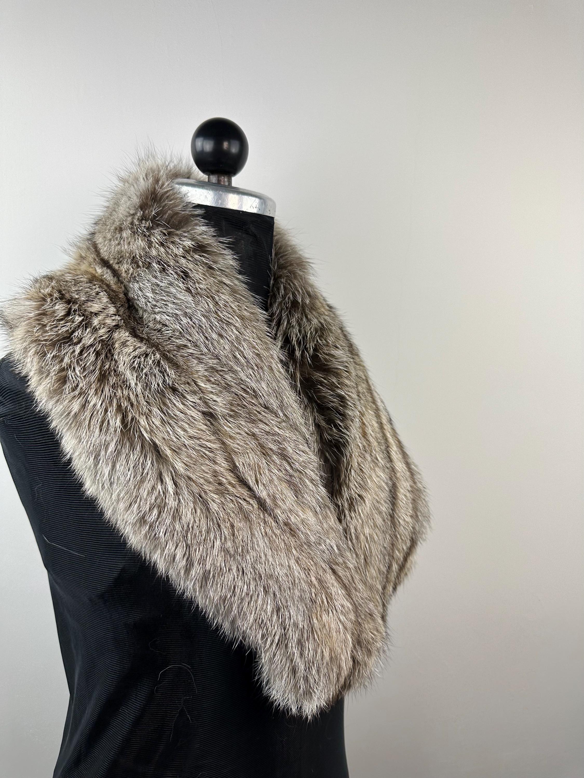 Genuine Fox Fur Collar: Luxury Fur Stole