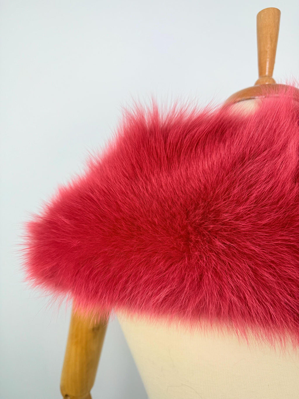 Luxury Red Fox Fur Collar – Real Fur, Handmade in Greece, Elegant Neck Accessory