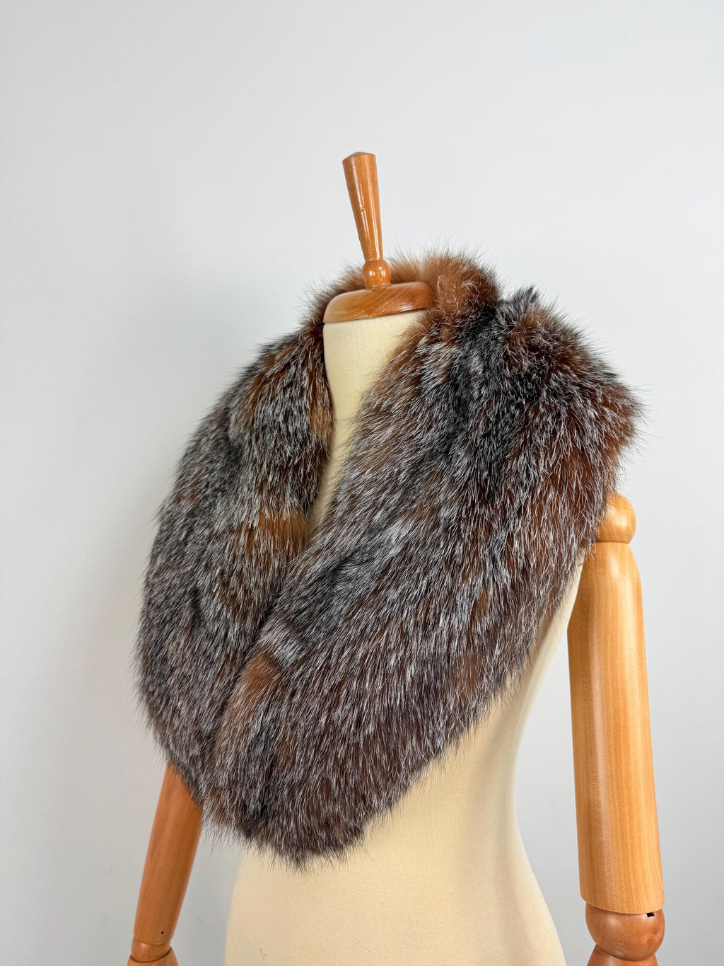 Luxury Crystal Fox Fur Collar: Real Fur Stole For Coat