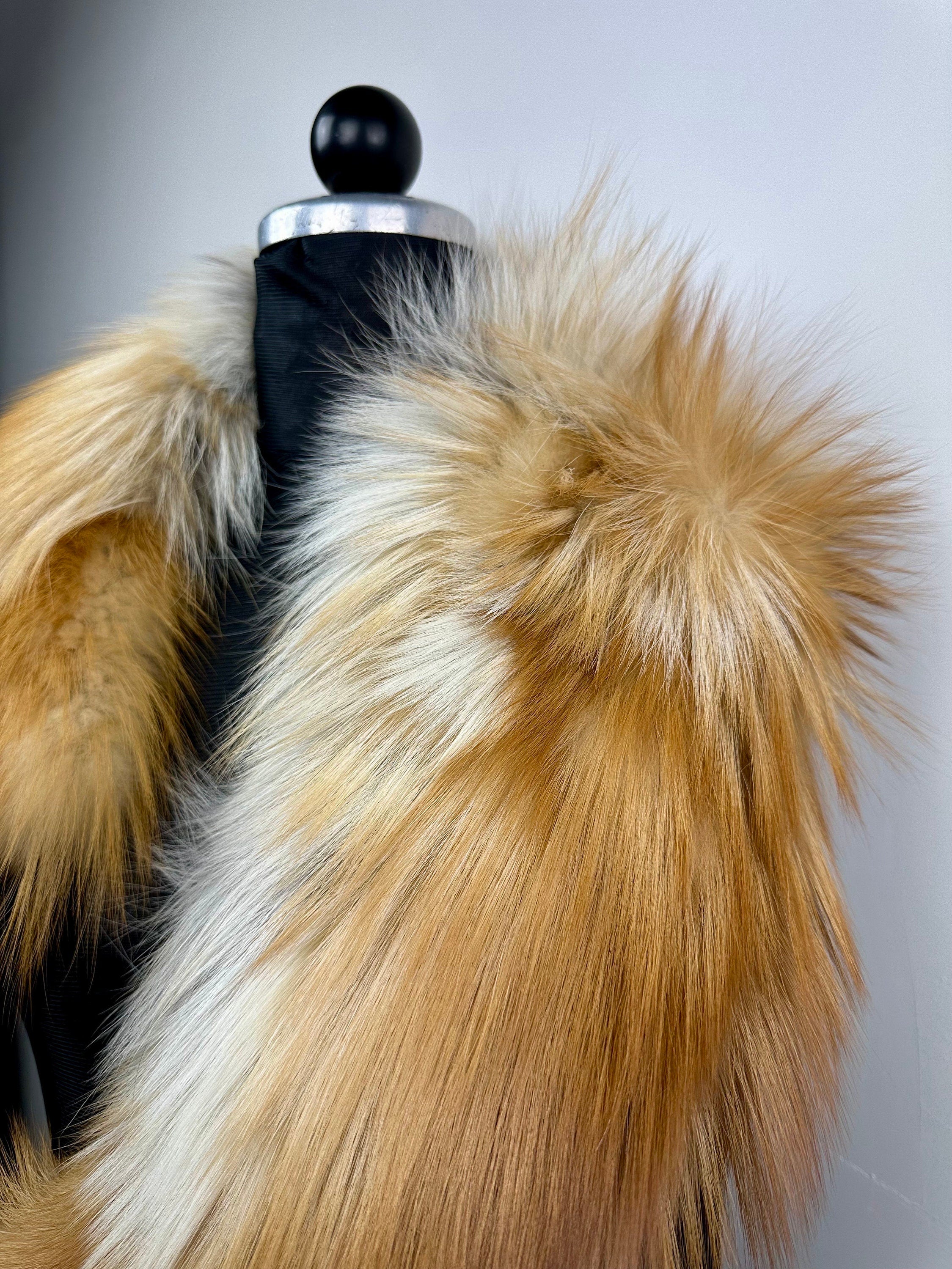 Fox Fur Collar – Real Fur Collar, Handmade in Greece, Luxury Neck Accessory