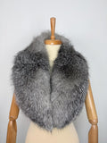Frost Fox Fur Collar – Real Fur Collar, Handmade in Greece, Luxury Neck Accessory