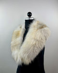 Genuine Golden Island Fox Fur Collar - Handmade in Greece