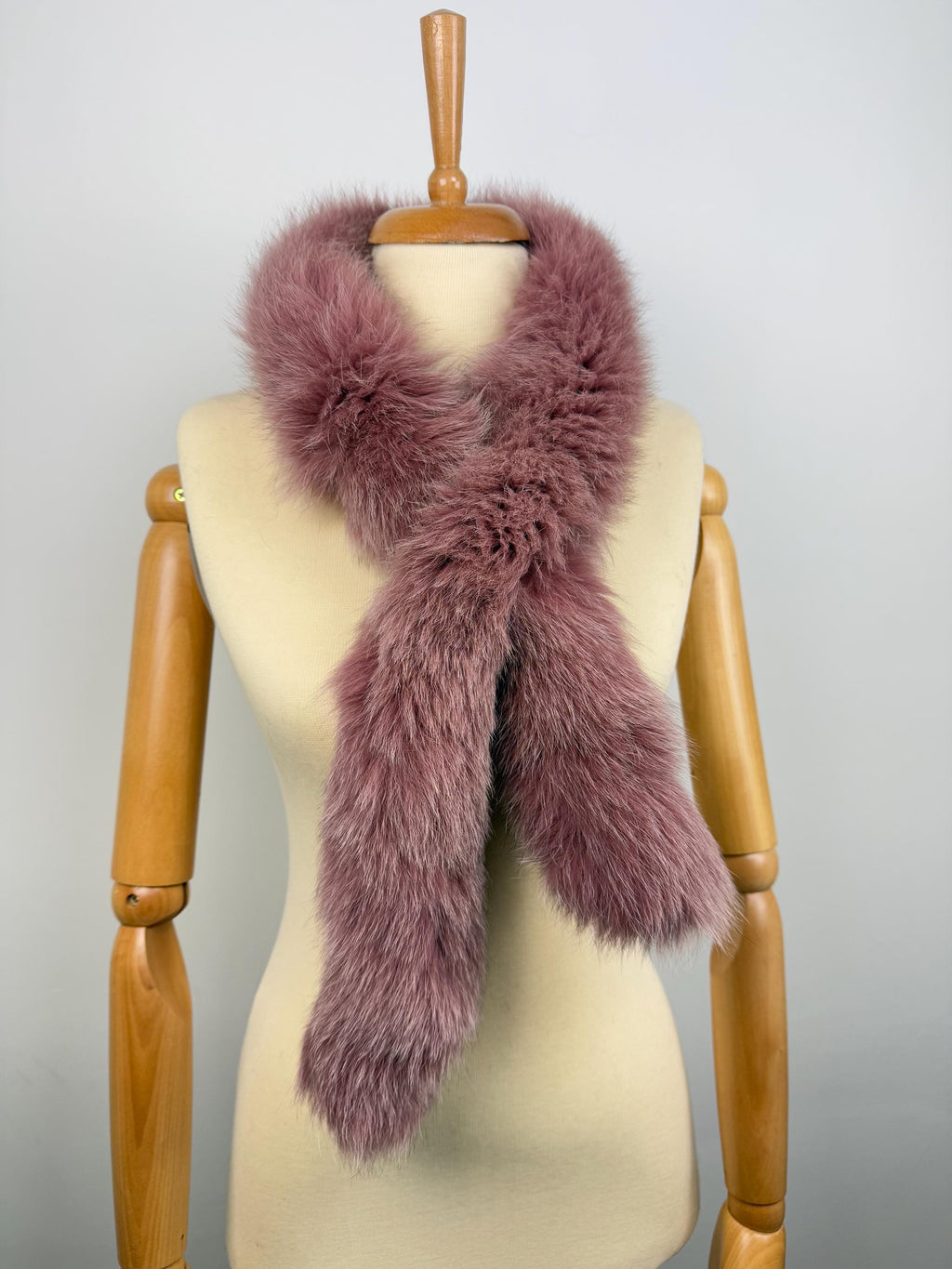 Fox Fur Scarf – Real Fur Scarf, Handmade in Greece, Luxury Winter Scarf