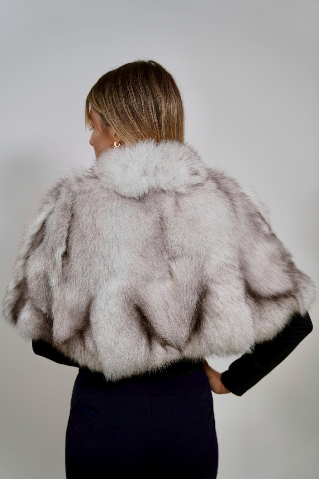 Luxury Fox Fur Stole: Real Fur Shawl, Elegant Bridal Capelet