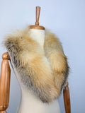 Golden Fox Fur Collar: Luxury Fur stole
