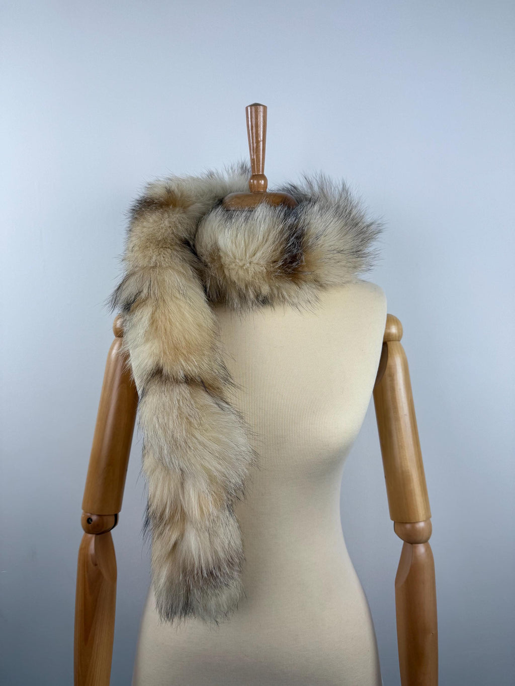 Fox Fur Scarf – Real Fur Scarf, Handmade in Greece, Luxury Winter Scarf