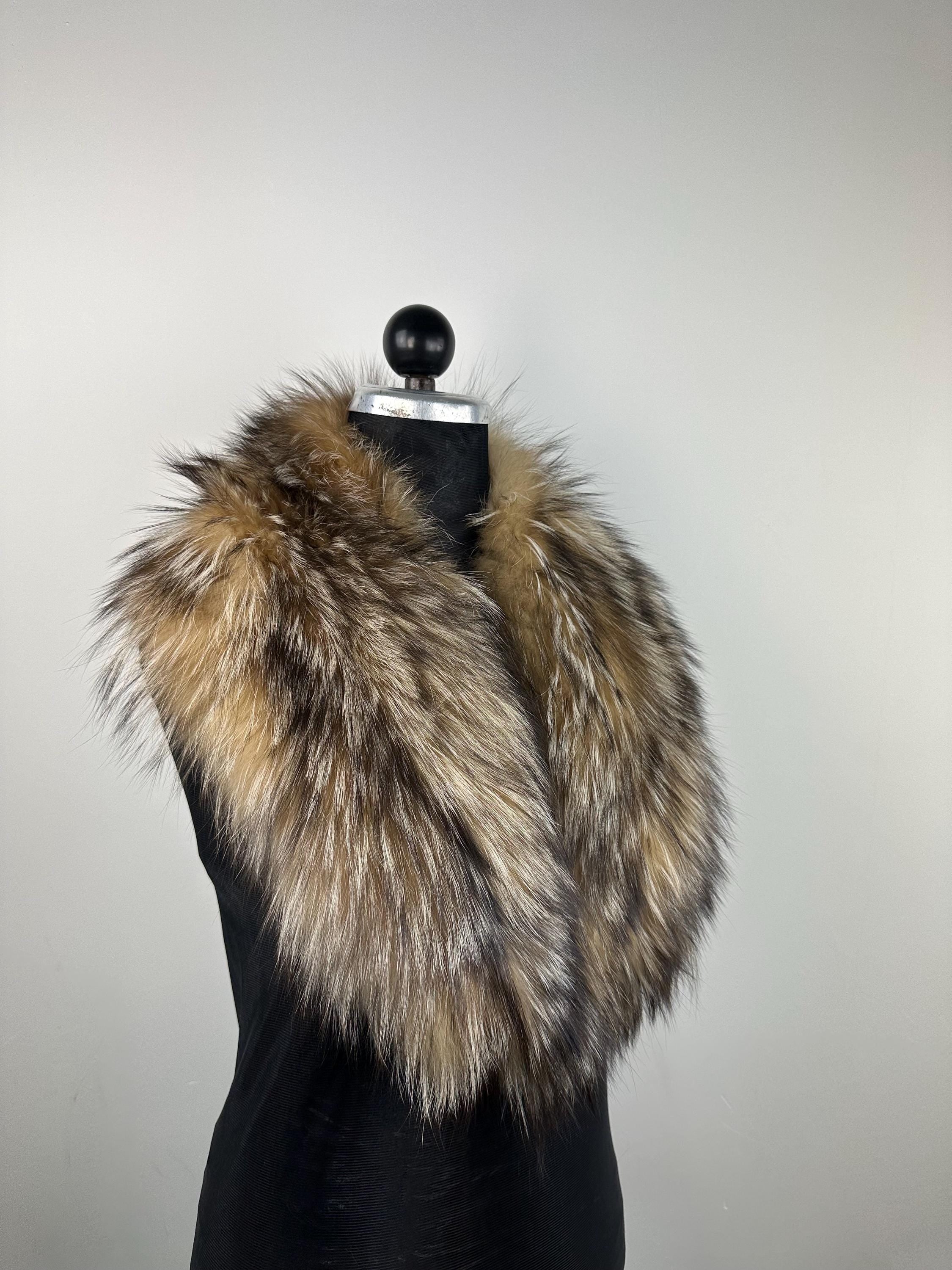 Luxury Fox Fur Collar – Real Fur, Handmade in Greece, Elegant Neck Accessory