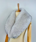 Real Blue Fox Fur Collar: Luxury Fur Stole