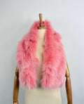 Pinker Pelzschal, Stola aus echtem Fuchspelz