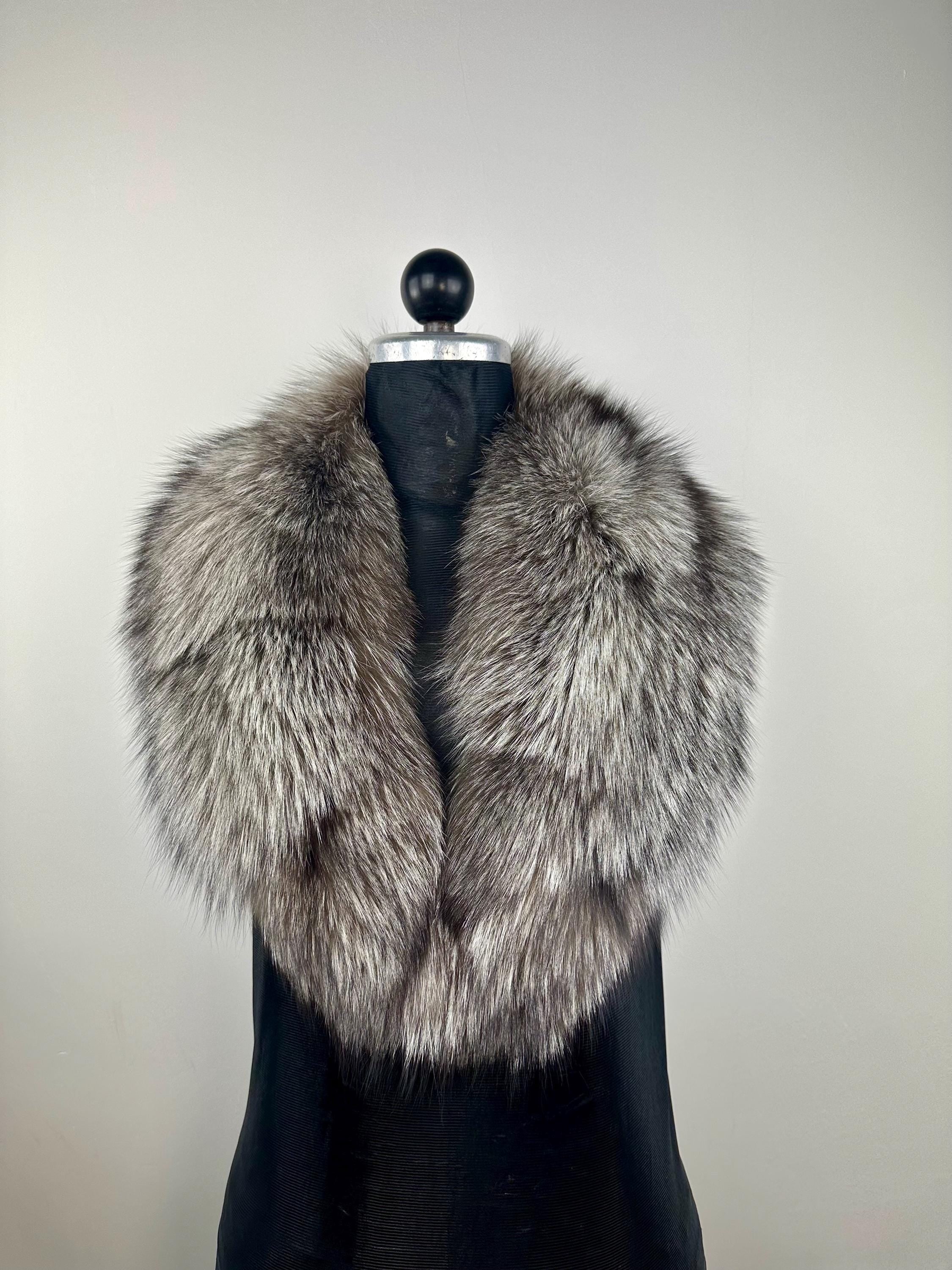 Fox Fur Collar – Real Fur Collar, Handmade in Greece, Luxury Neck Accessory