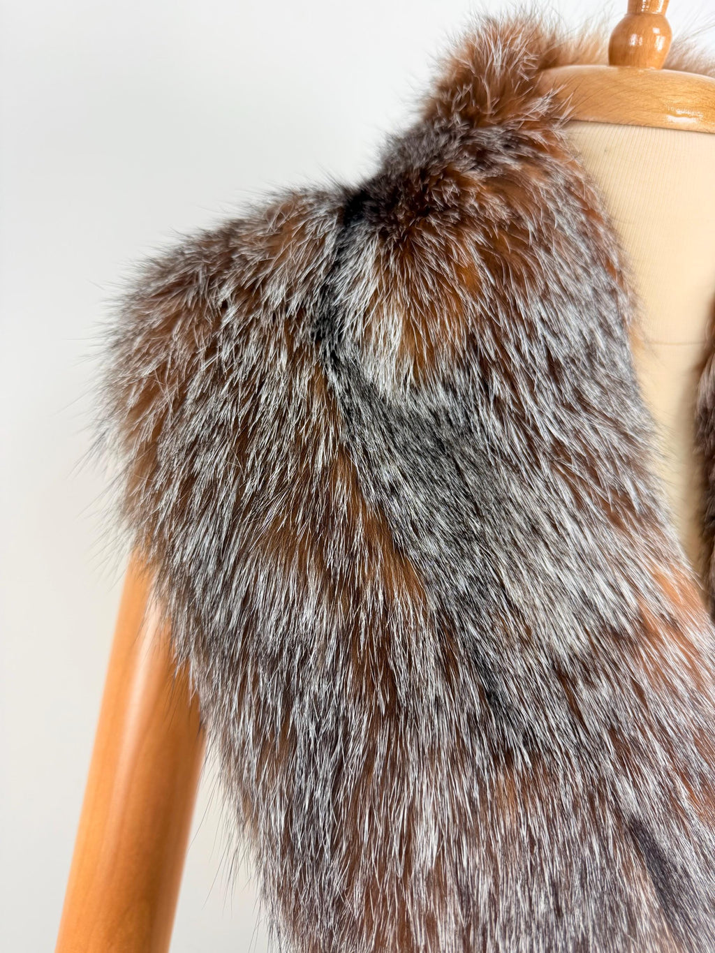 Luxury Crystal Fox Fur Collar: Real Fur Stole For Coat