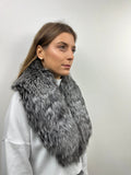 Real Silver Fox Fur Collar - Handmade Stole