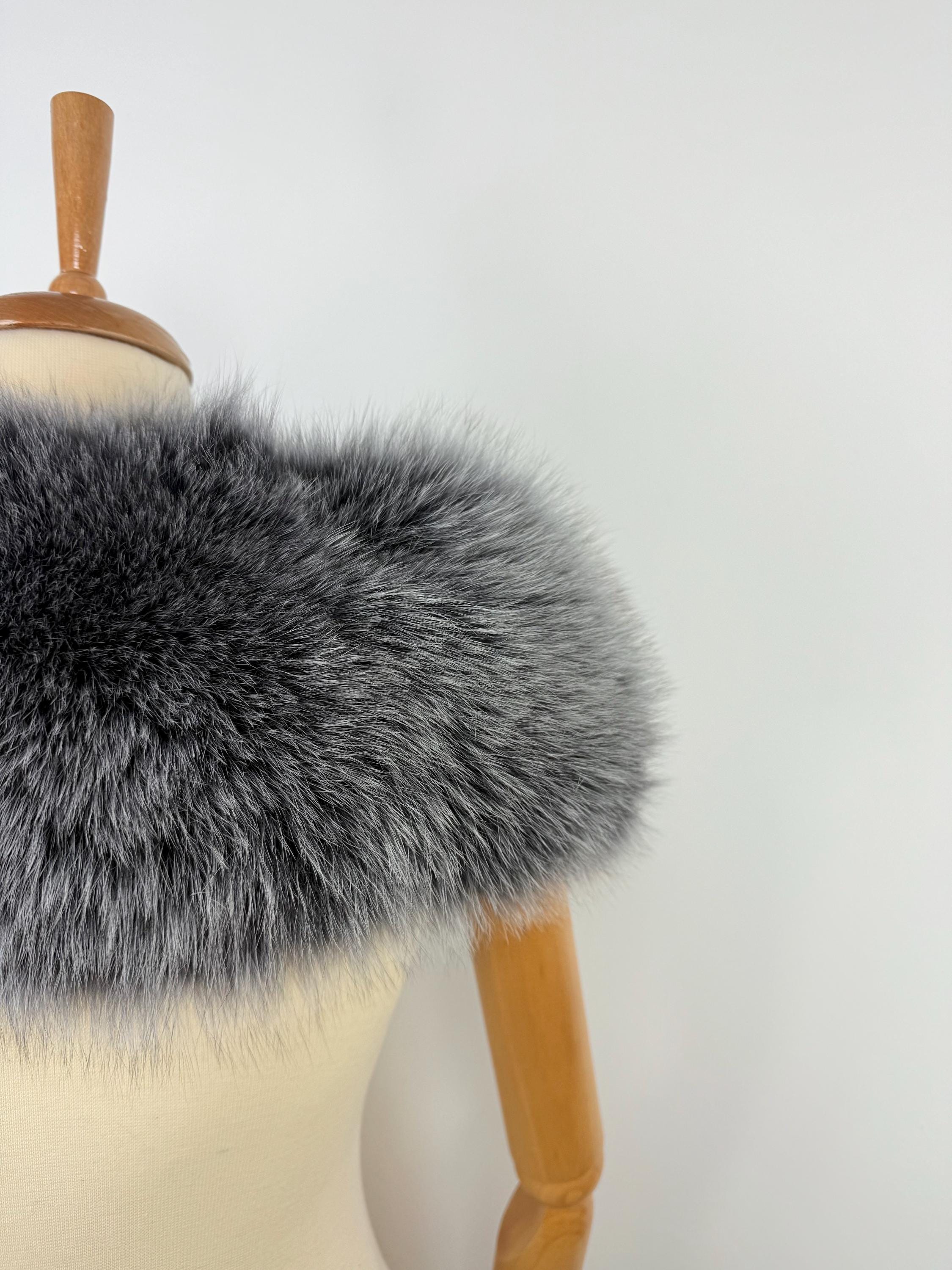 Real Fox Fur Collar – Handmade in Greece, Luxury Fur Neck Accessory for Women