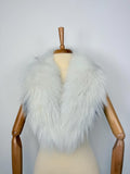 Real Platinum Fox Fur Collar: Luxury Fur Stole