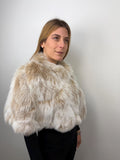 Luxury Snow Top Fox Fur Stole: Genuine Fur Shawl Bridal Wrap