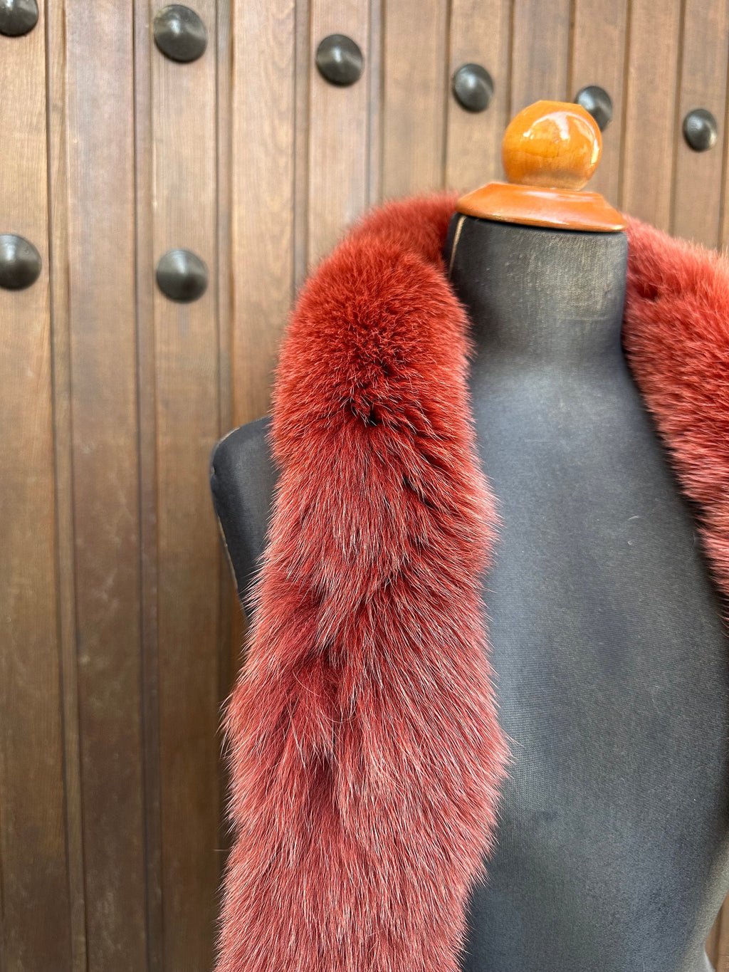 Fox Fur Scarf – Real Fur Scarf, Handmade in Greece, Luxury Winter Scarf